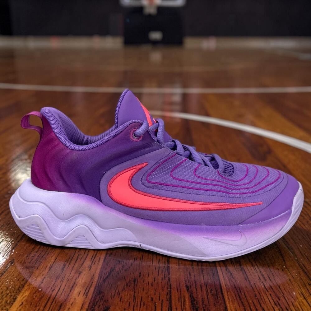 Nike Giannis Immortality 4 GS Black Raspberry Pink Purple Sneaker FZ6734-500 5Y